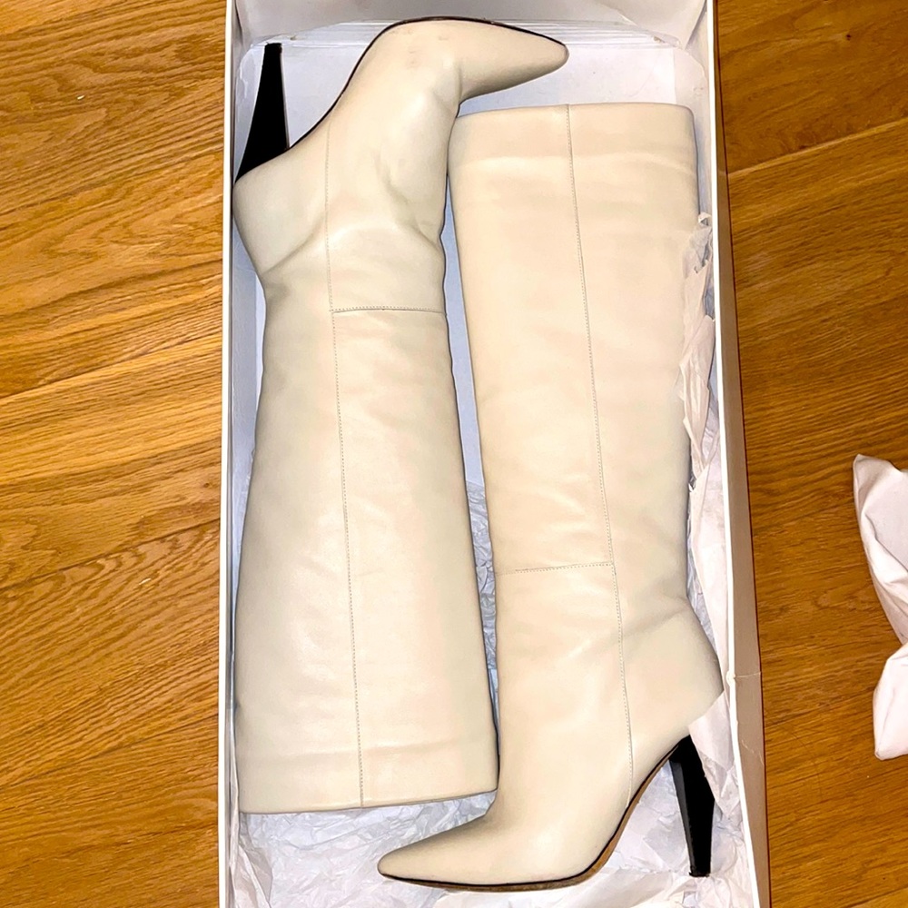 IRO off white leather boot